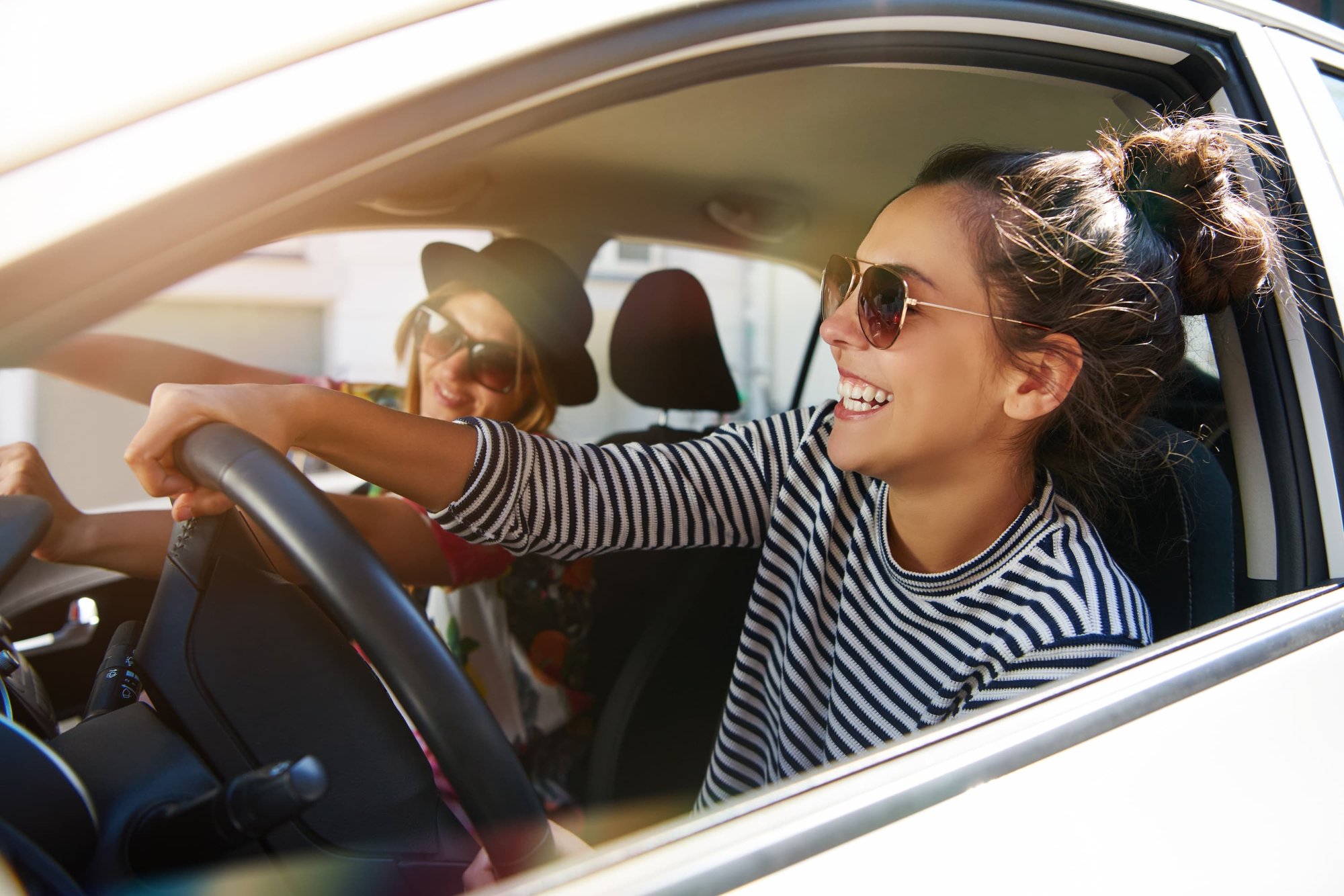 Girls driving